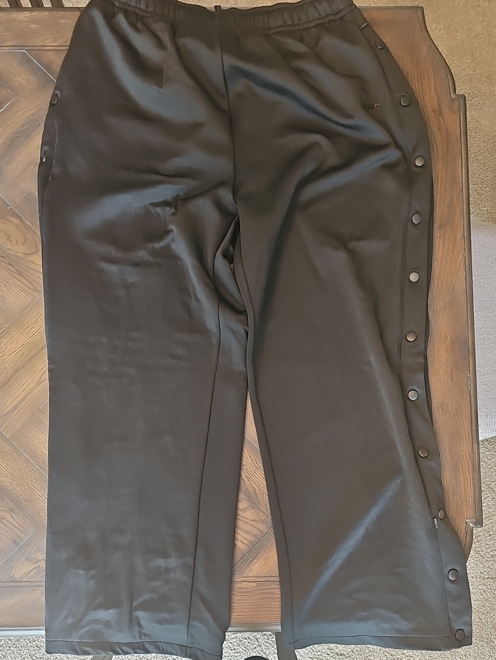 SKIMS Black Snap-Side Track Joggers
